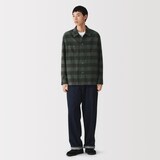 紳士　両面起毛フランネルシャツジャケット