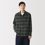 紳士　両面起毛フランネルシャツジャケット