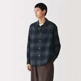 紳士　両面起毛フランネルシャツジャケット