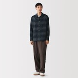 紳士　両面起毛フランネルシャツジャケット