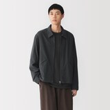 紳士　両面起毛フランネルジップブルゾン