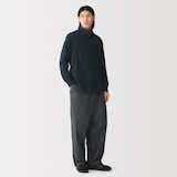 紳士　両面起毛フランネル長袖シャツ