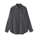 紳士　両面起毛フランネル長袖シャツ