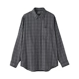 紳士　両面起毛フランネル長袖シャツ