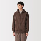 紳士　裏起毛スウェットフルジップパーカ