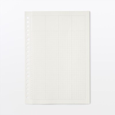 【８月中旬発売予定】【Ａ５】リフィルノート用　リフィル　３つ折りスケジュールシート　２０穴　６枚