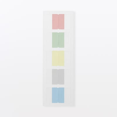 【８月中旬発売予定】インデックスシール　フィルムタイプ　幅約２５ｍｍ　５片×６シート
