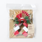 お正月飾り　輪飾り・赤金扇