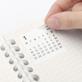 はがせる　カレンダーシール　２０２７年１月～１２月