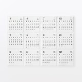 はがせる　カレンダーシール　２０２７年１月～１２月