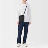 撥水　再生ナイロン　ペン差し付き　ショルダーバッグ