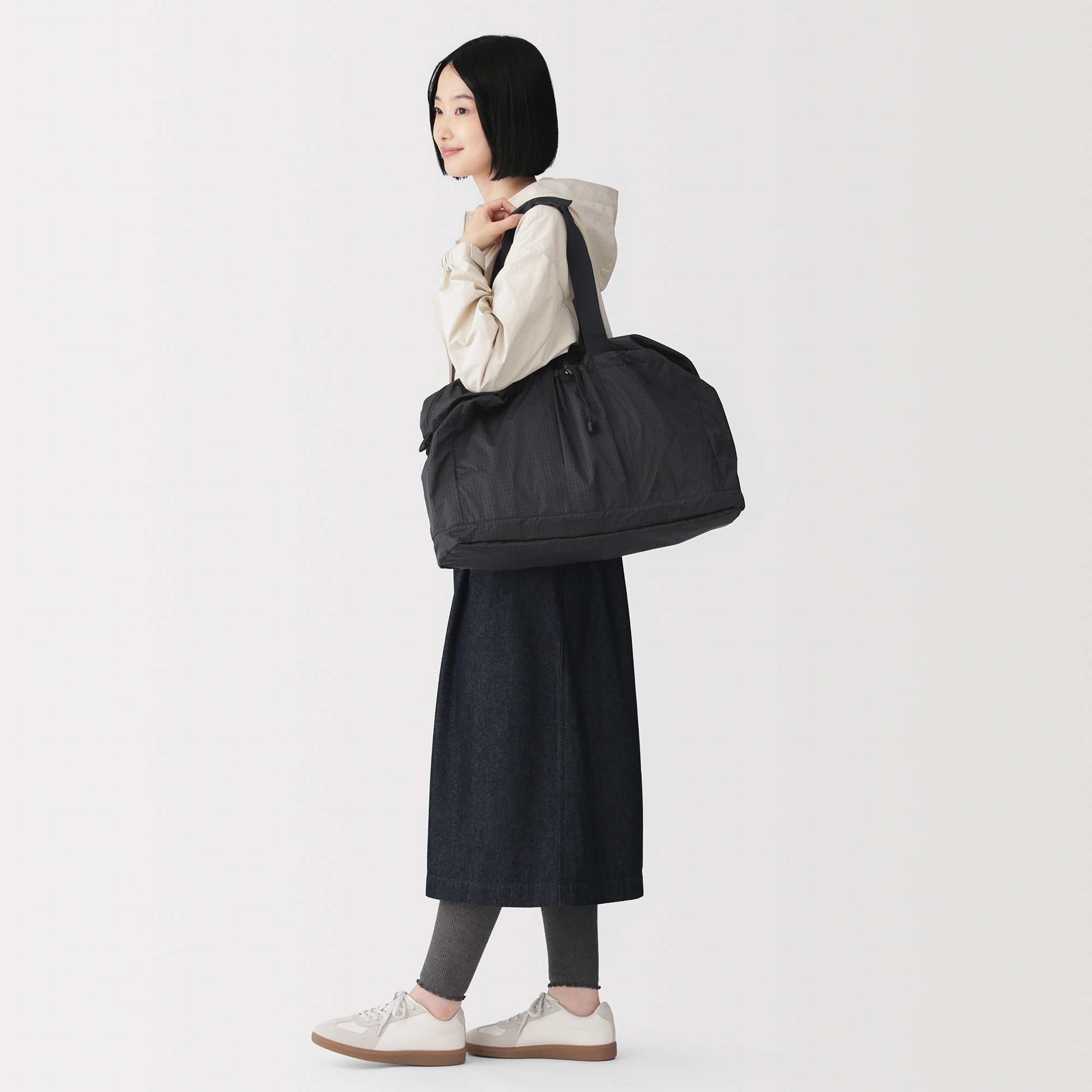 撥水　リップストップ　ボストンバッグ