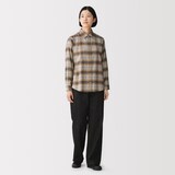 婦人　両面起毛　甘撚りフランネル　長袖シャツ（ＯＳ）