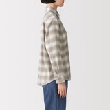 婦人　両面起毛　甘撚りフランネル　長袖シャツ（ＯＳ）