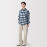 婦人　両面起毛　甘撚りフランネル　長袖シャツ（ＯＳ）
