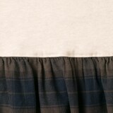 ベビー　両面起毛フランネル長袖ワンピース
