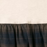ベビー　両面起毛フランネル長袖ワンピース