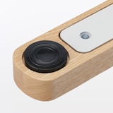 手軽に組み立てられる木製カフェテーブル　直径５６ｃｍ　アッシュ材突板