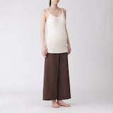 婦人　【マタニティ】コットン混パターンメッシュ授乳に便利なブラキャミソール