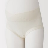 婦人　【マタニティ】コットン混パターンメッシュショーツショートタイプ