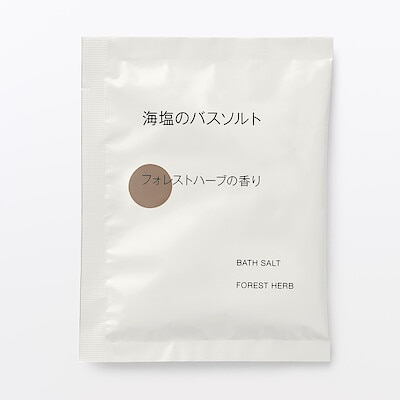 【１０月上旬発売予定】海塩のバスソルト　フォレストハーブの香り　４０ｇ