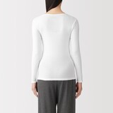 婦人　フライス編みクルーネック長袖Ｔシャツ