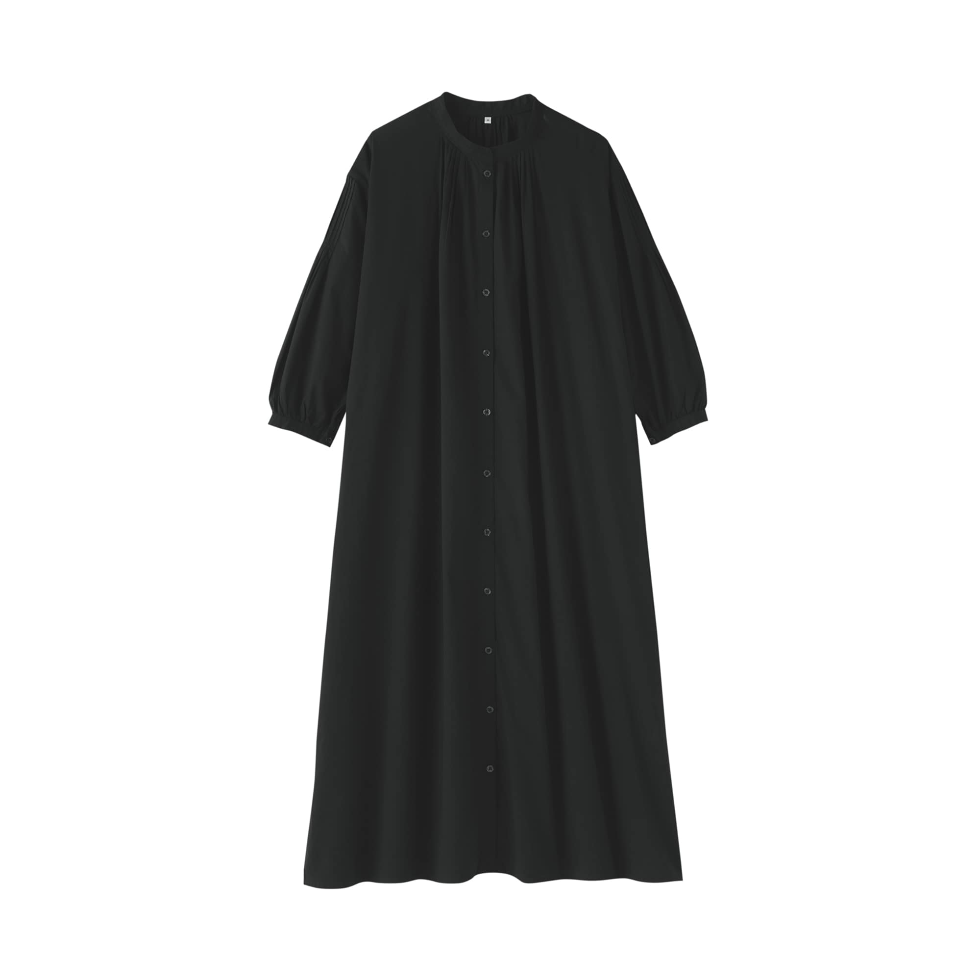 婦人 綿ピンタック 七分袖ワンピース | 無印良品