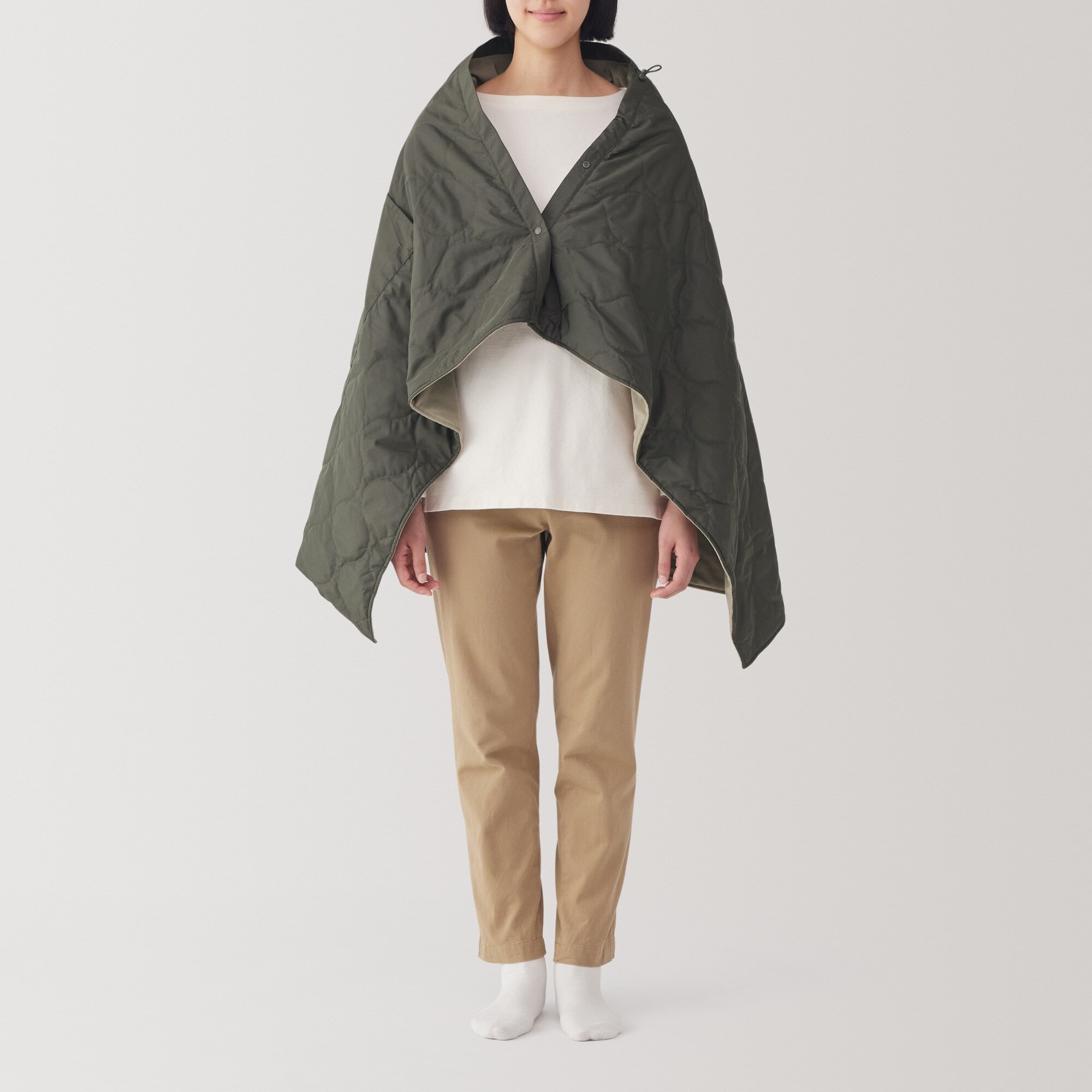 収納ポケット付き3WAYブランケット | 無印良品
