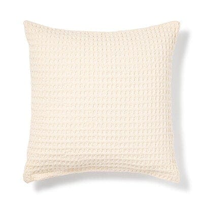 インド綿洗いざらしワッフル織クッションカバー　４３×４３ｃｍ用