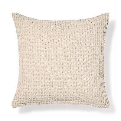 インド綿洗いざらしワッフル織クッションカバー　４３×４３ｃｍ用