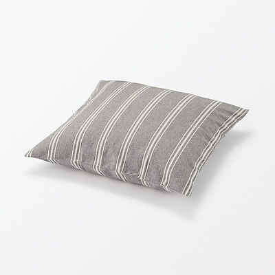 綿洗いざらしクッションカバー　４３×４３ｃｍ用