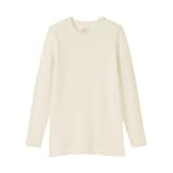 婦人　ウールクルーネック長袖Ｔシャツ