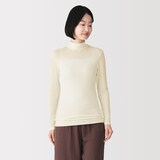 婦人　ウールタートルネック長袖Ｔシャツ