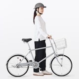 風が抜ける　自転車ヘルメット　グレー