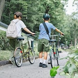 風が抜ける　自転車ヘルメット　グレー