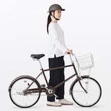 風が抜ける　自転車ヘルメット　ブラウン