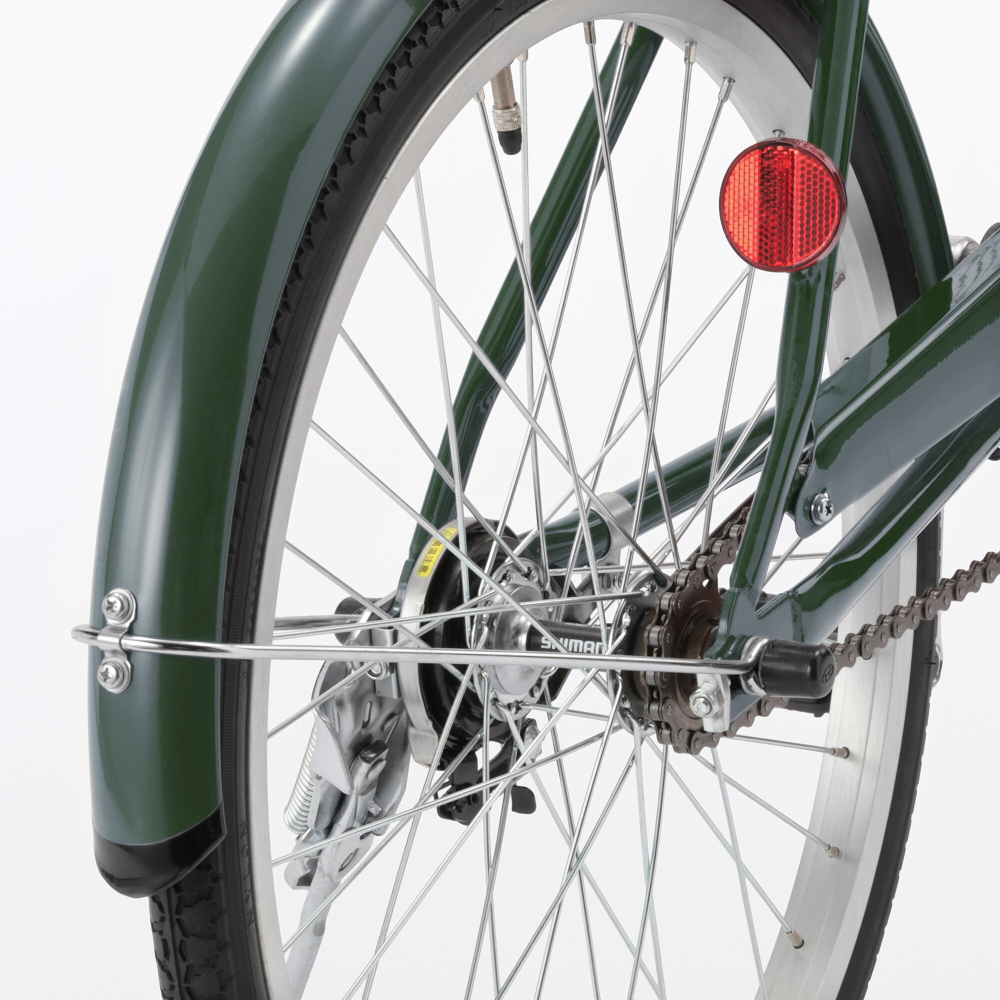 【宅送】２０型自転車　ダークグリーン