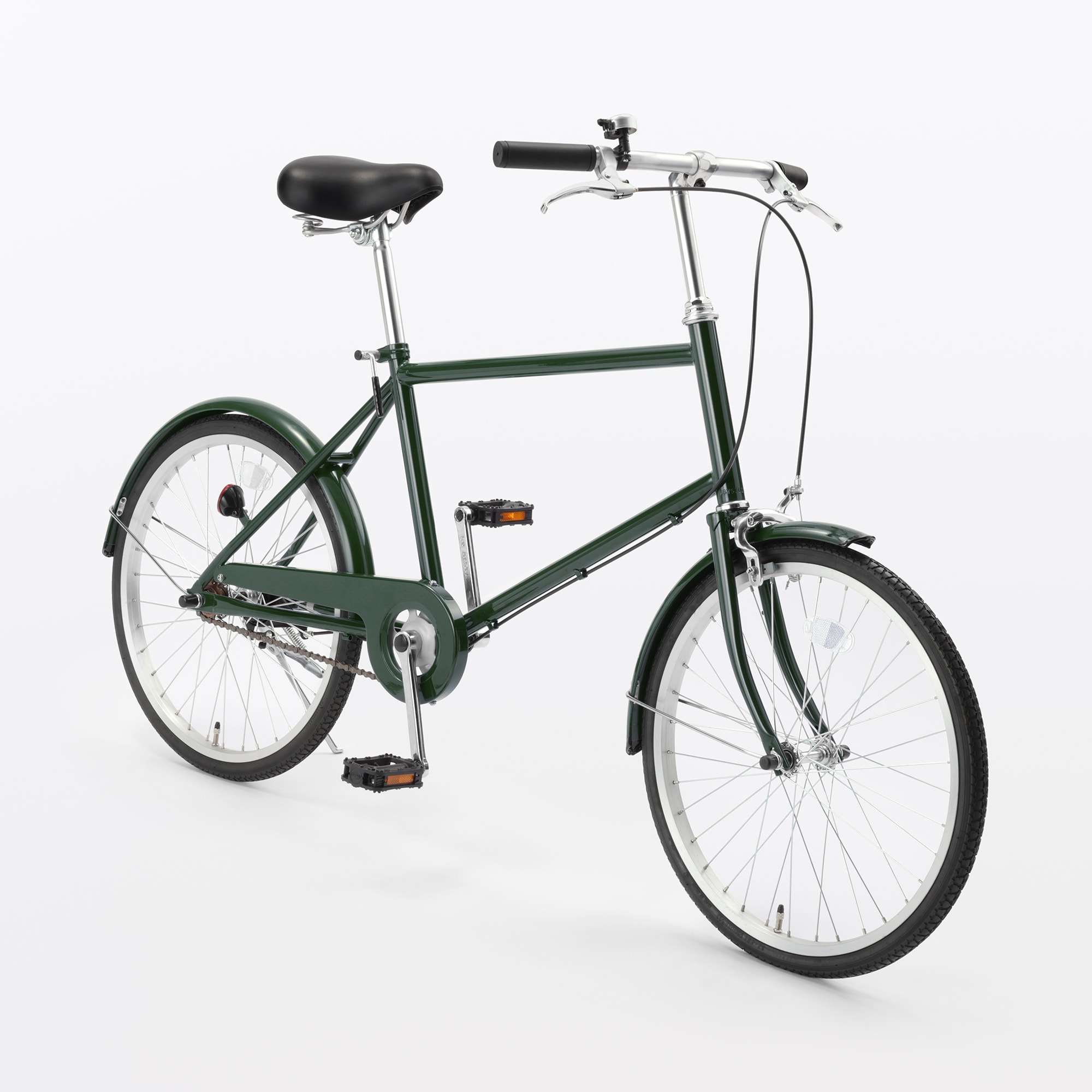 無印良品　20インチ ミニベロ ３段変速　自転車　東京 宅送】20型自転車 ダークグリーン | 無印良品