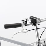【宅送】２０型自転車　グレー　バスケット付