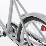 【宅送】２０型自転車　グレー　バスケット付
