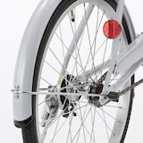 【宅送】２０型自転車　グレー　バスケット付