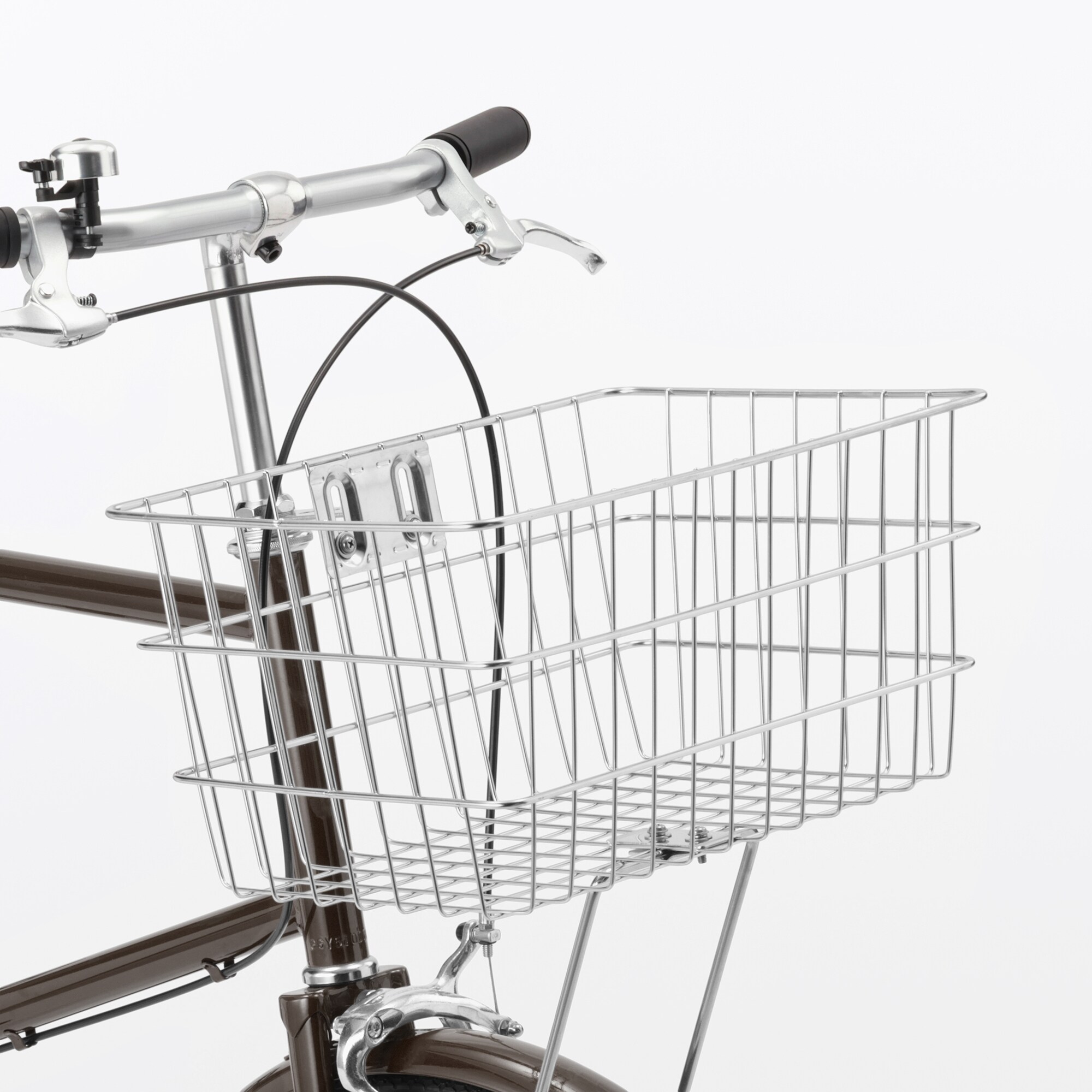 【宅送】２０型自転車　ブラウン　バスケット付