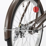 【宅送】２０型自転車　ブラウン　バスケット付