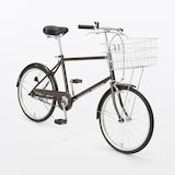 【宅送】２０型自転車　ブラウン　バスケット付