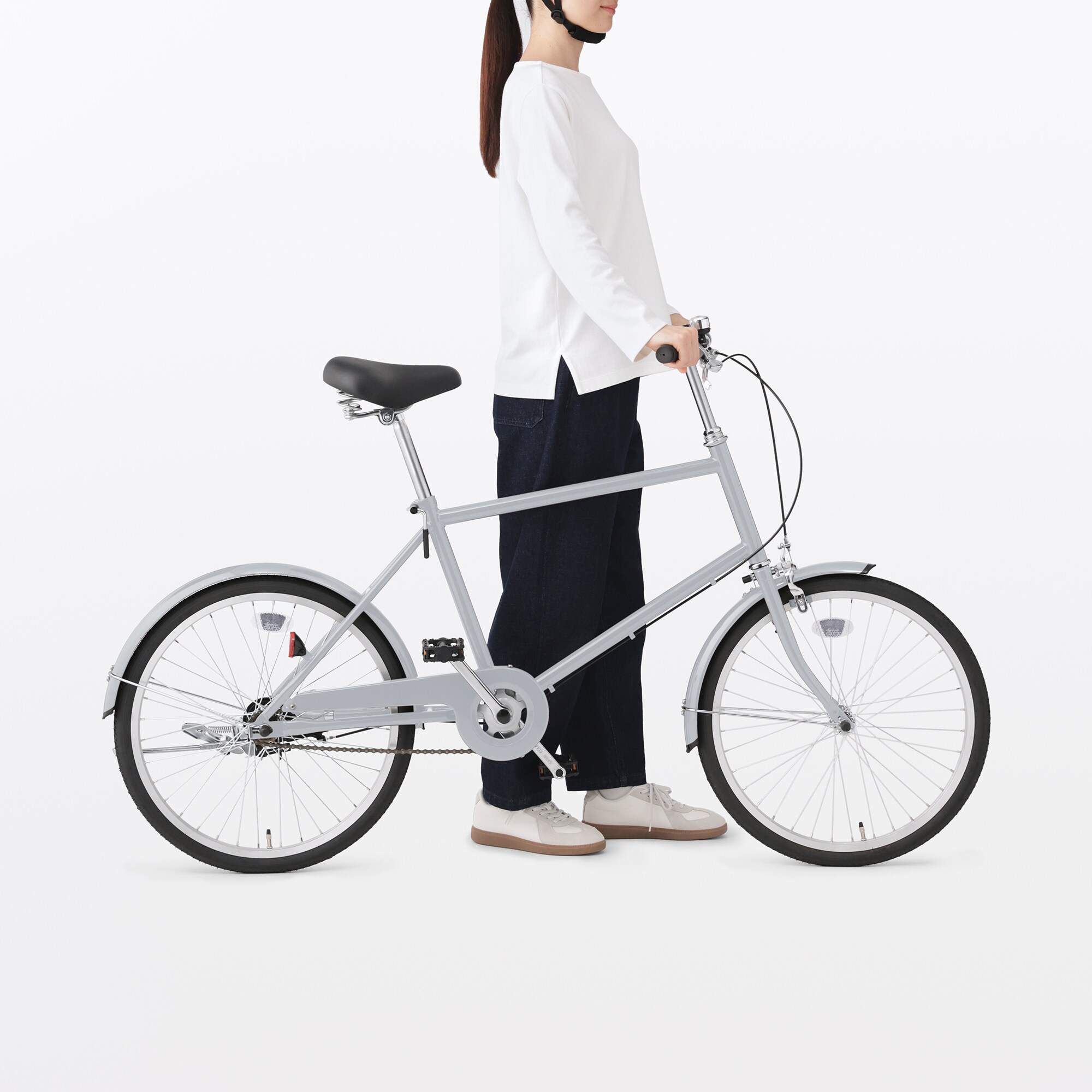 【宅送】２０型自転車　グレー