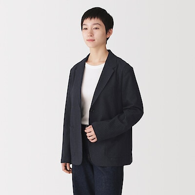 【９月下旬発売予定】婦人　起毛ジャージーテーラードジャケット