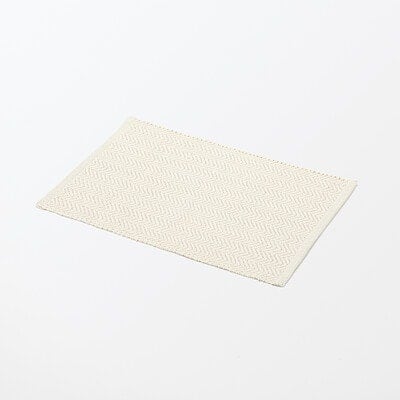 綿　手織りマット　５０×７５ｃｍ