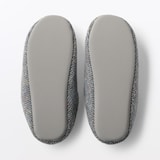 ウール混ネップ入り　履き心地しっかりスリッパ