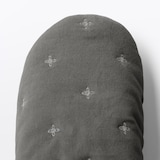 コットンベルベットかかとにフィットするルームシューズ