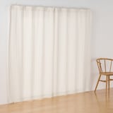 リネンライク二重織（防炎）ノンプリーツカーテン